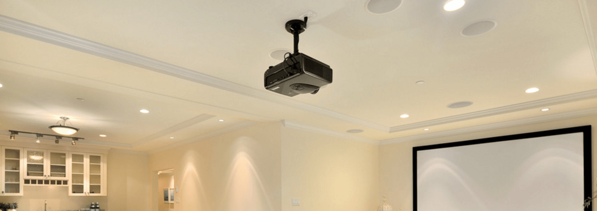 Projection Screen Manufacturer Circular Tube Projector Ceiling Mount