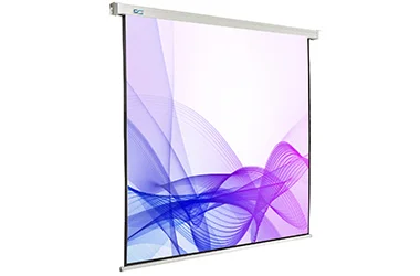Square casing electric projector screens