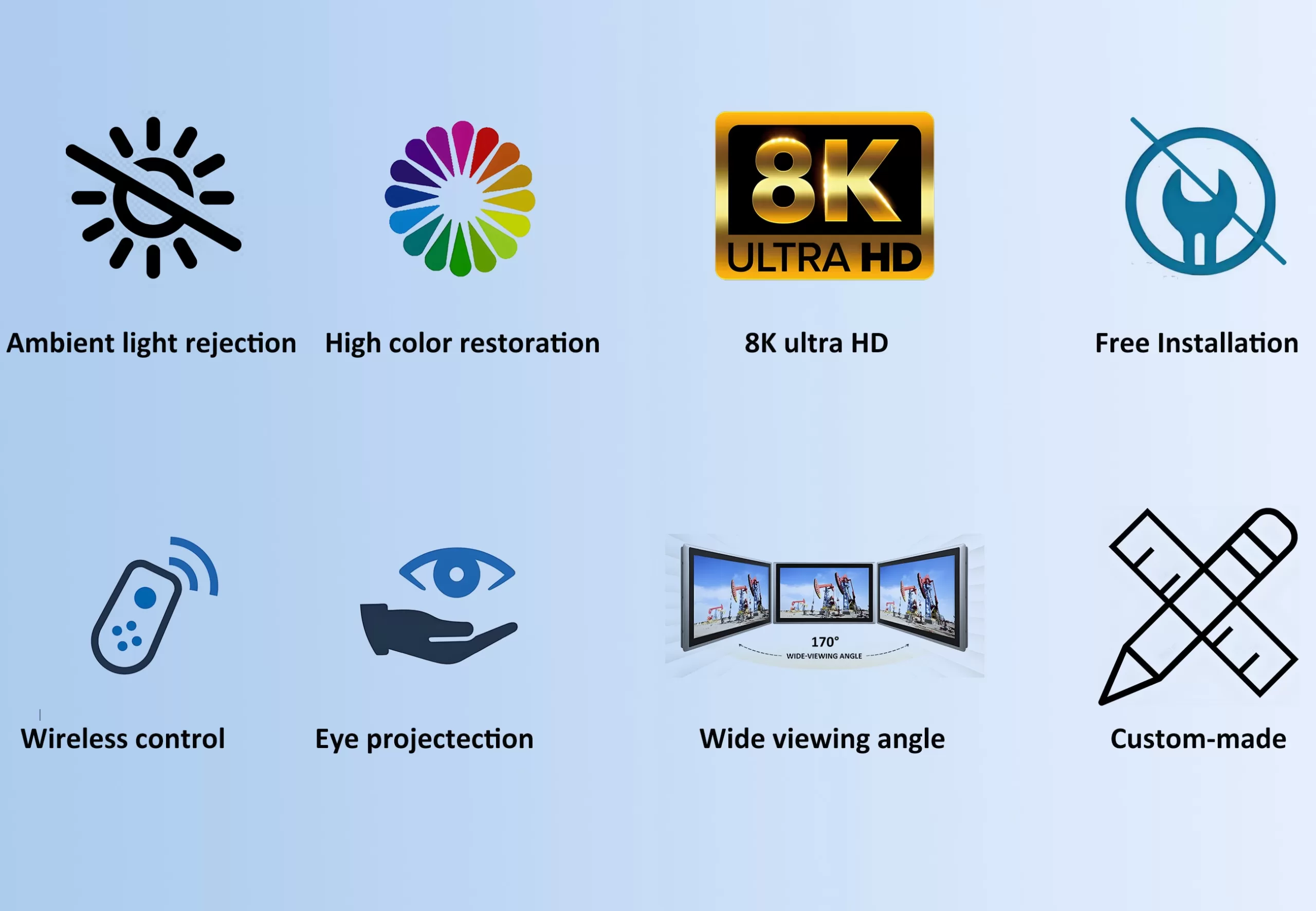 ambient light rejecting projector screen