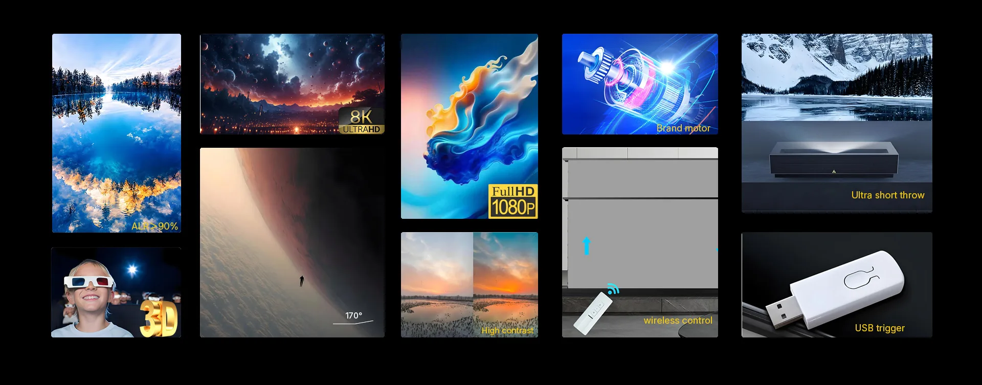 motorized floor rising screen