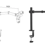 monitor desk mount
