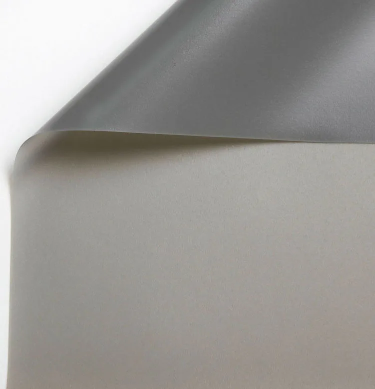 Fast fold projection screen rear fabric