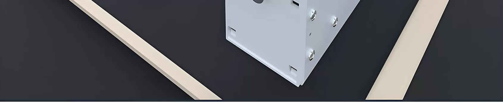 Floating ceiling recessed screen