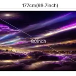 80inch fresnel ALR fixed frame screen
