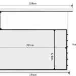 Floating ceiling recessed screen