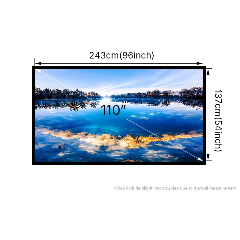 110 Inch Fixed Frame Projector Screen