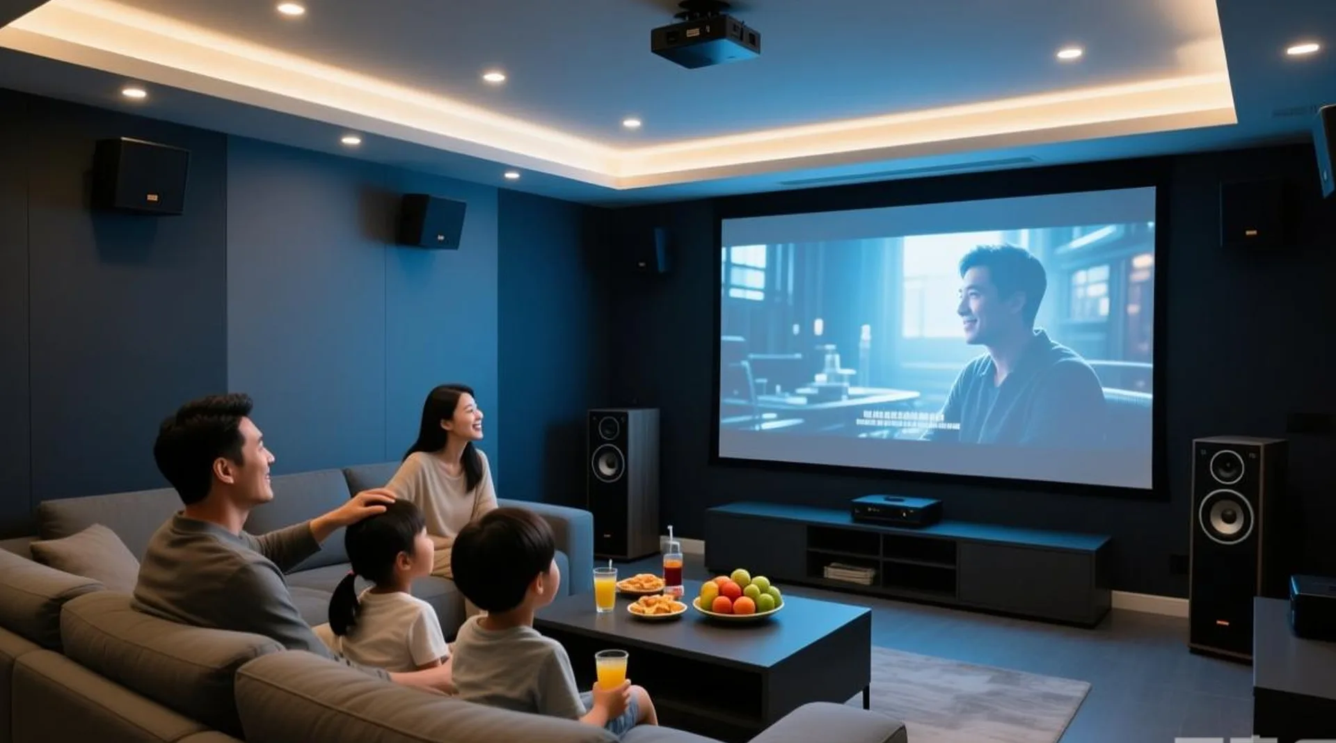 92 inch woven acoustically transparent screen