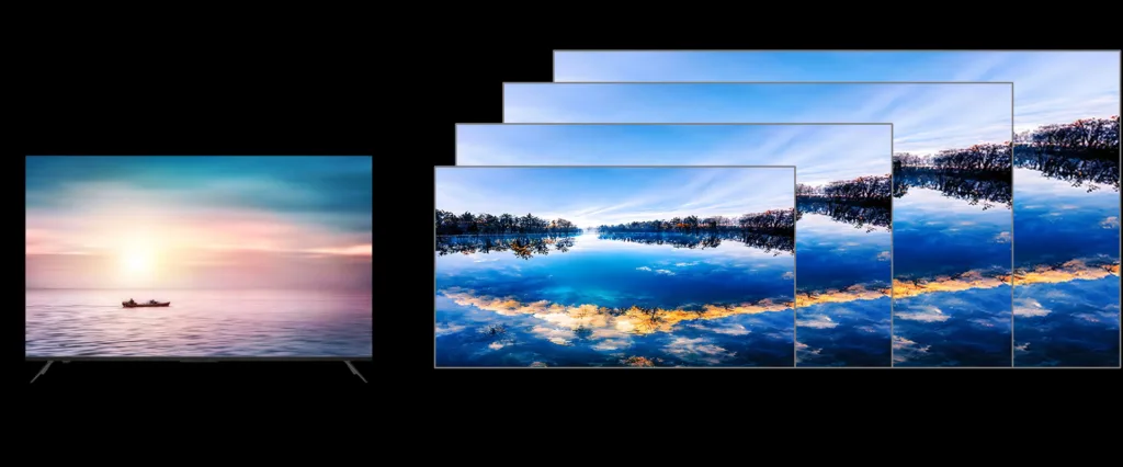 Slim bezel projector screen